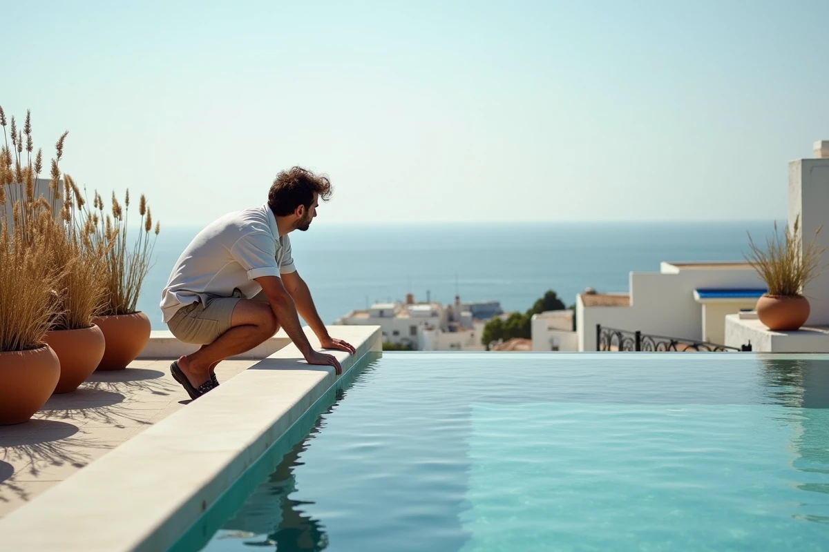Terrasse de villa avec piscine vue mer à Essaouira, tendances location longue durée pour 2026